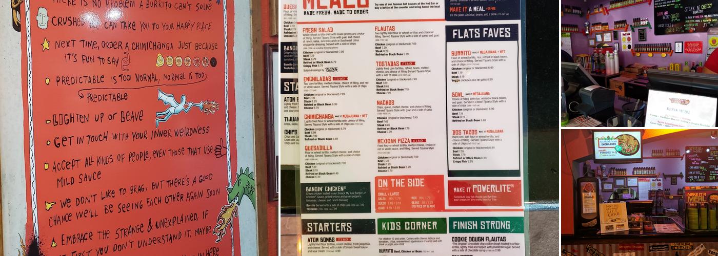 Tijuana Flats - Fishers Menu