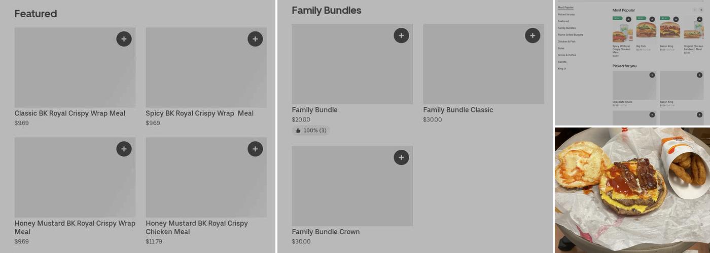 Burger King Menu