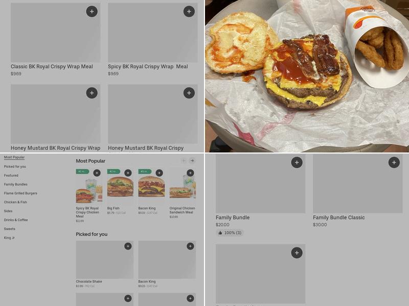 Burger King Menu