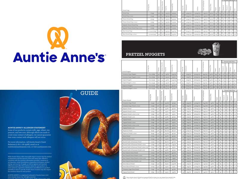 Auntie Anne's Menu