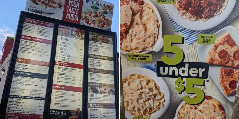 Fazoli's Menu