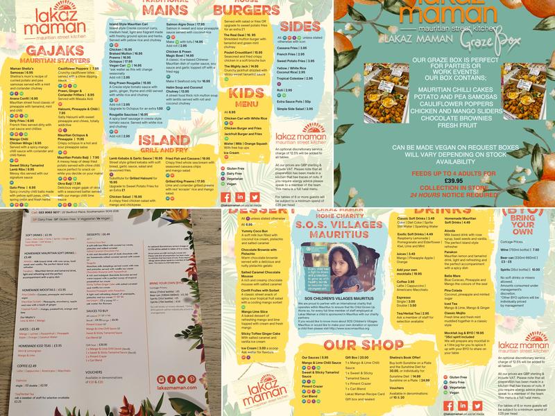 Lakaz Maman Menu