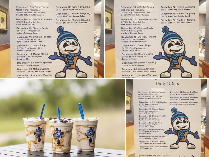 Culver’s Menu