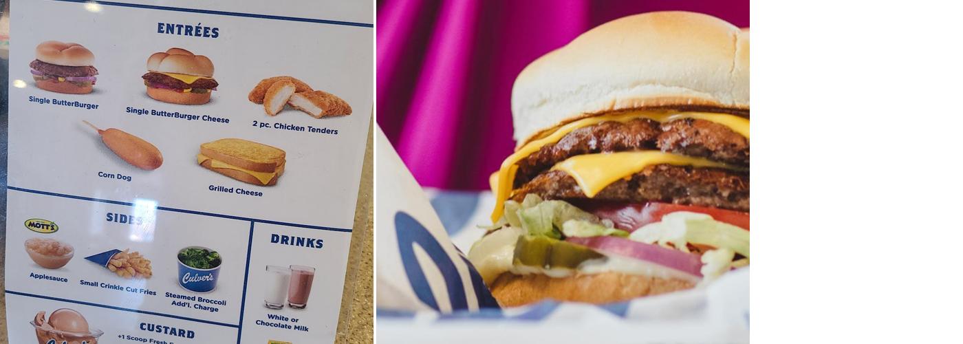 Culver’s Menu