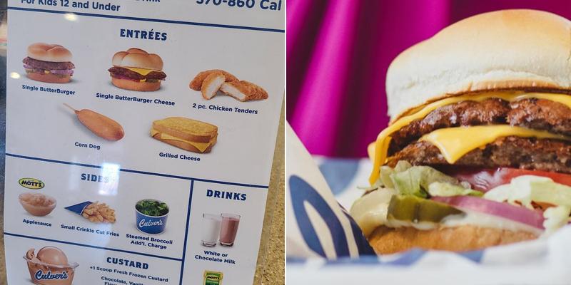 Culver’s Menu
