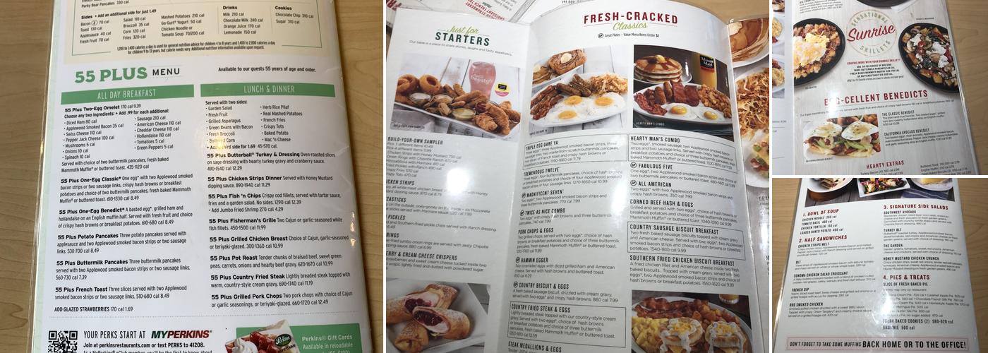 Perkins American Food Co. Menu