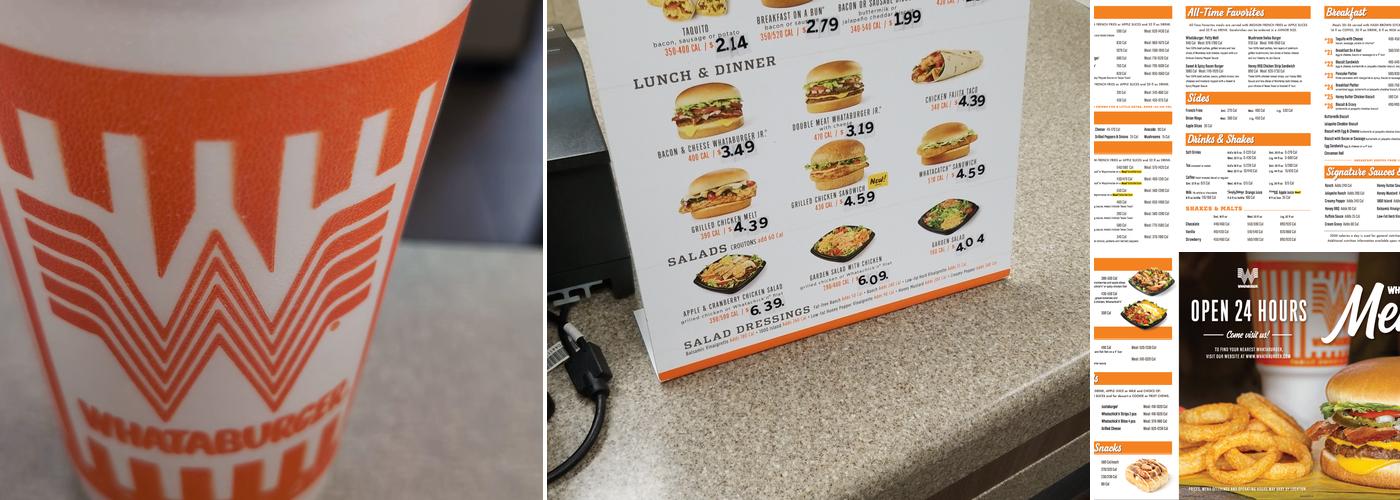 Whataburger Menu