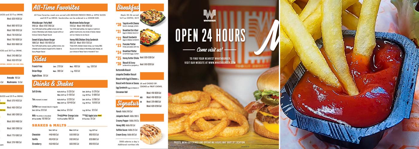 Whataburger Menu