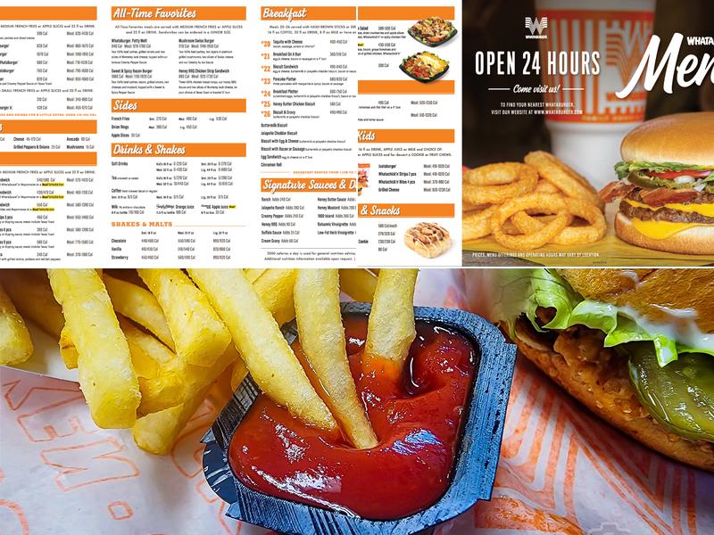 Whataburger Menu