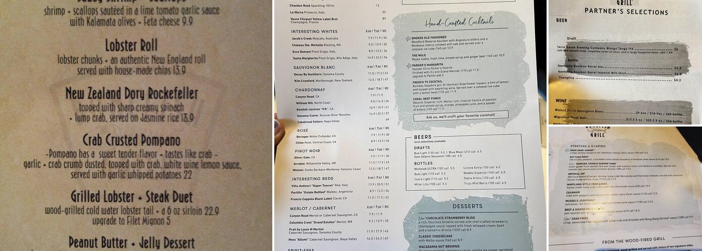 Bonefish Grill Menu