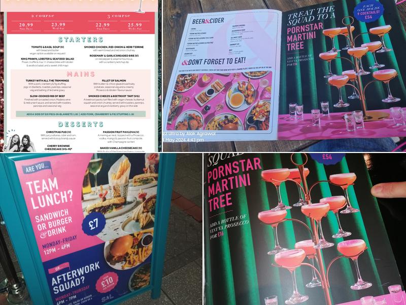 Slug & Lettuce - Southampton Menu