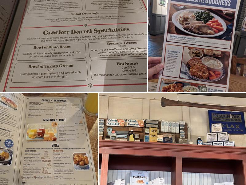 Cracker Barrel Old Country Store Menu