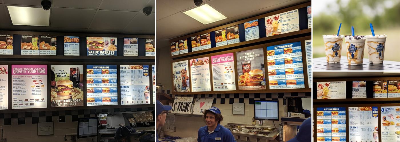 Culver’s Menu