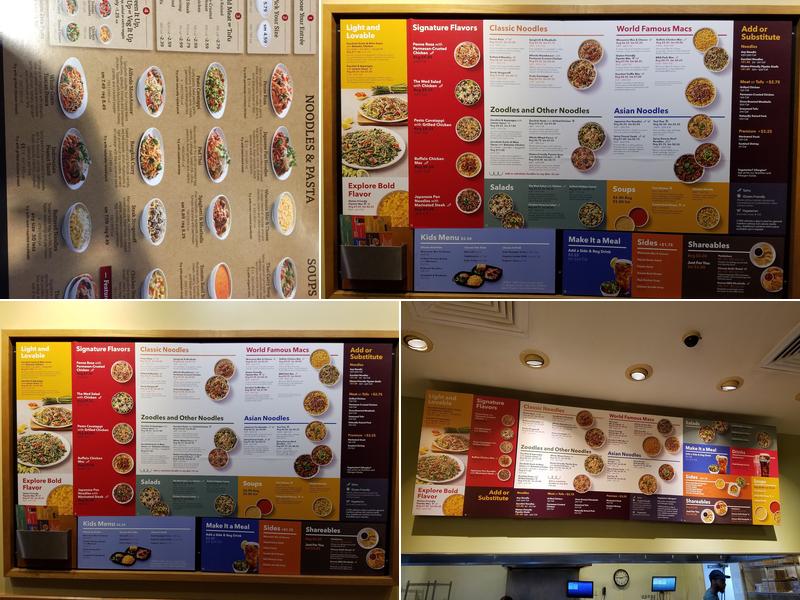 Noodles and Company Menu