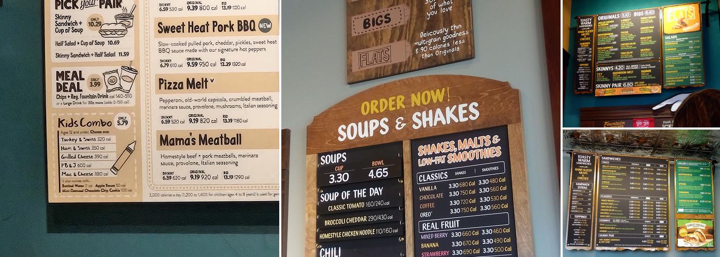 Potbelly Menu