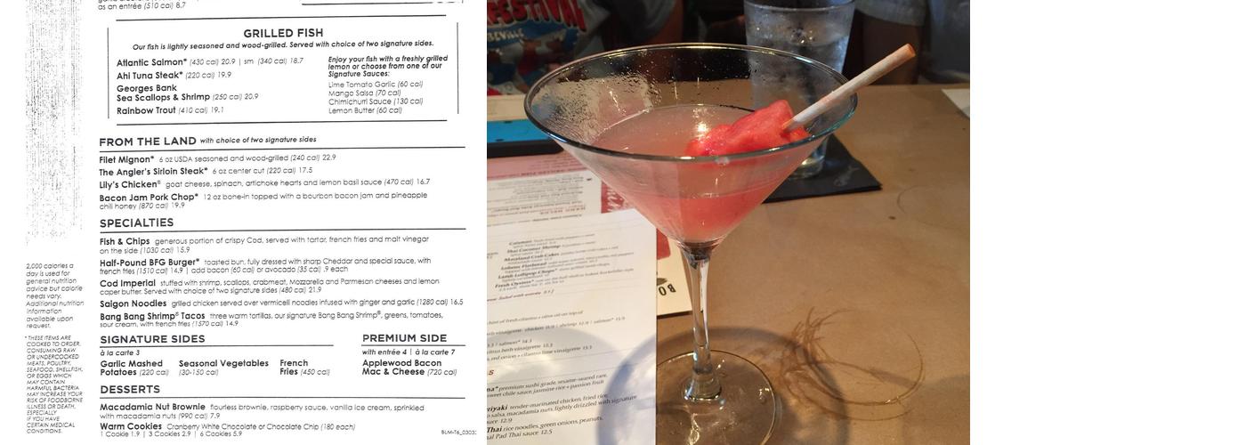 Bonefish Grill Menu