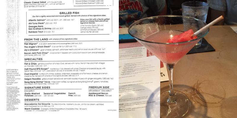 Bonefish Grill Menu