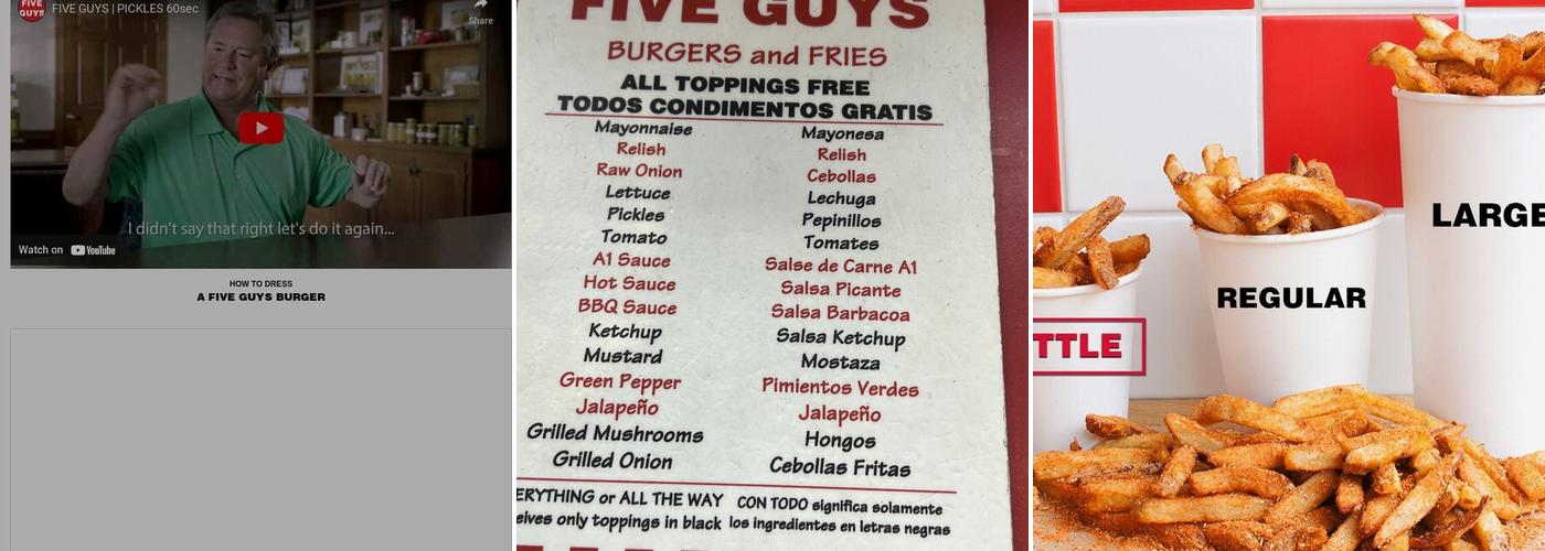 Five Guys Menu