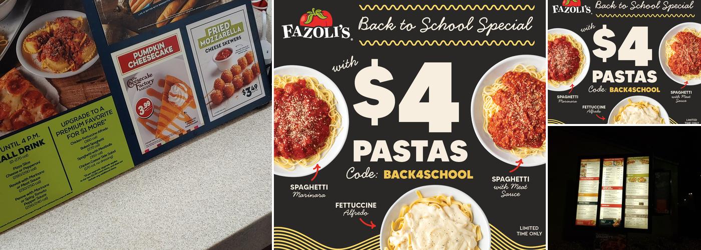 Fazoli's Menu