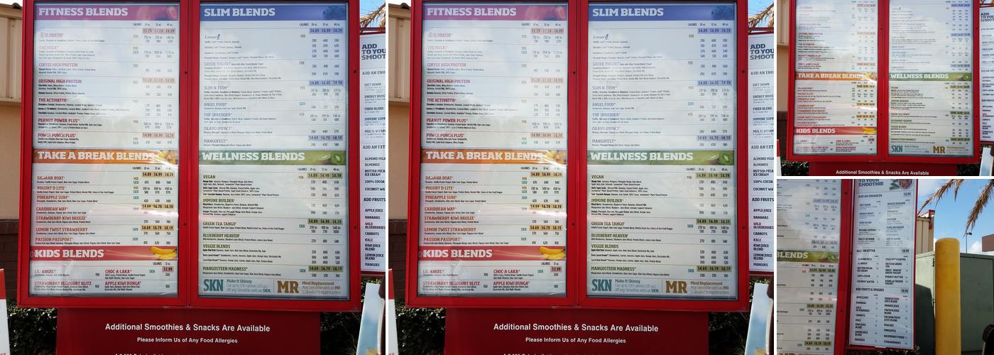 Smoothie King Menu