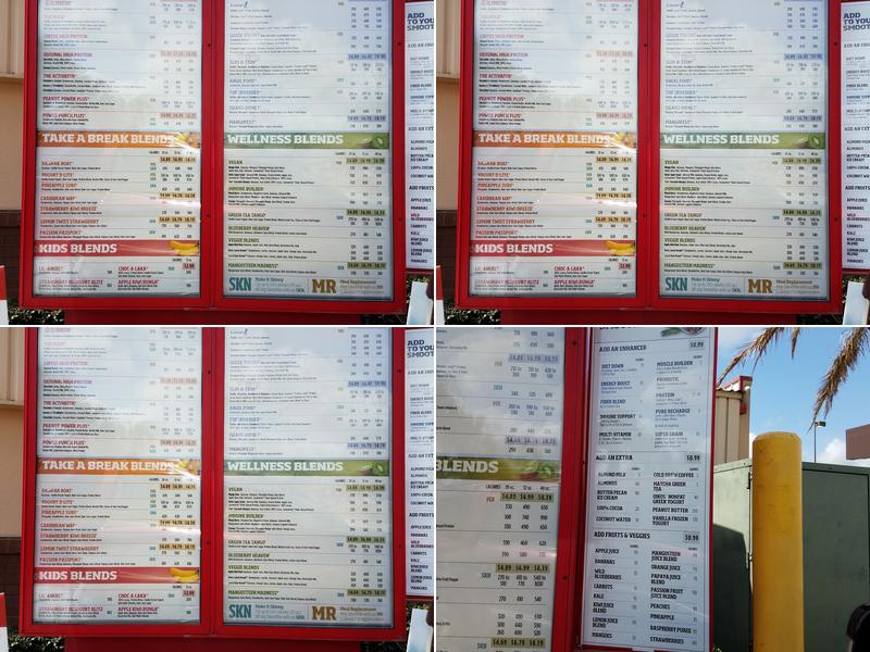 Smoothie King Menu