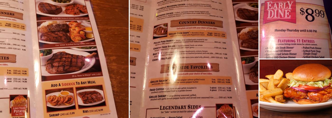 Texas Roadhouse Menu