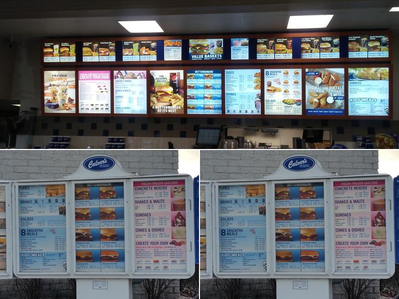 Culver’s Menu