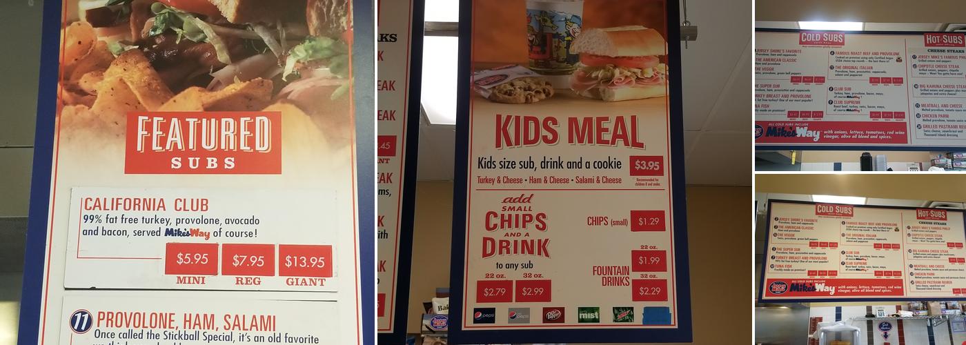 Jersey Mike's Subs Menu