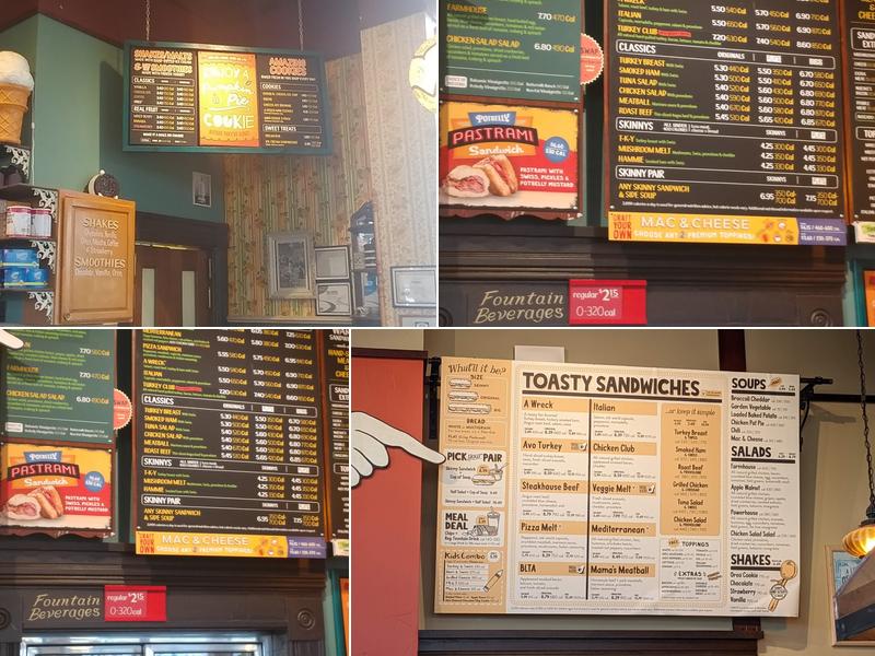 Potbelly Sandwich Shop Menu