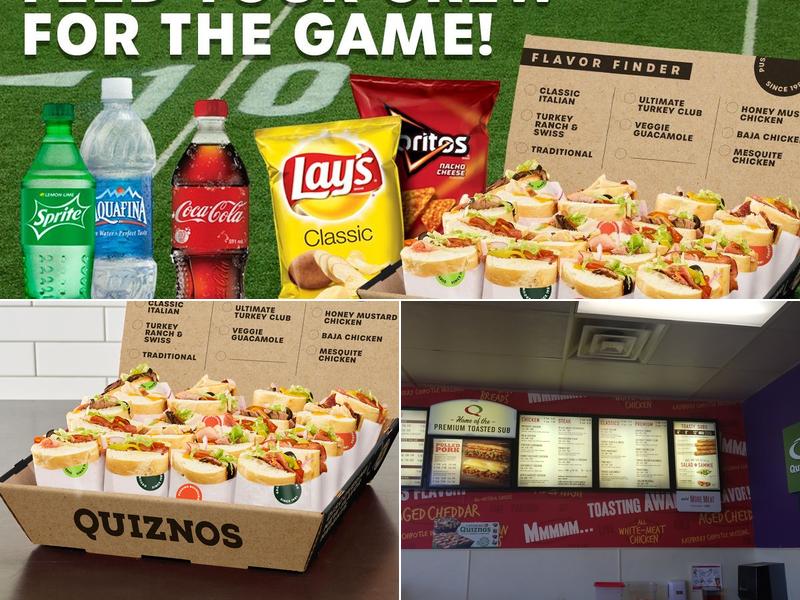 Quiznos Menu