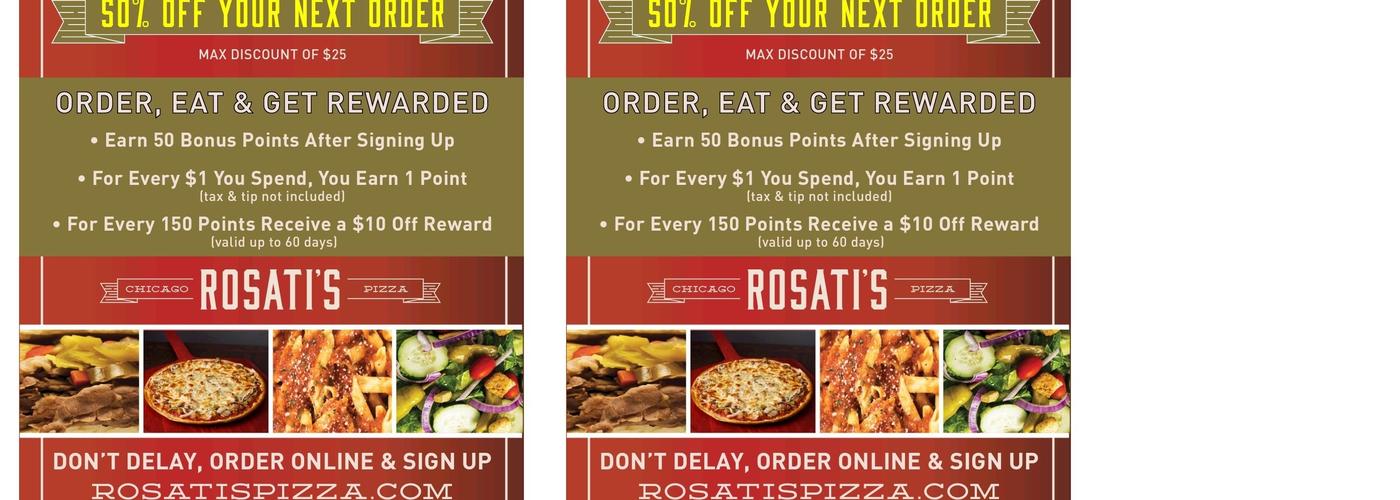 Rosati's Pizza Menu