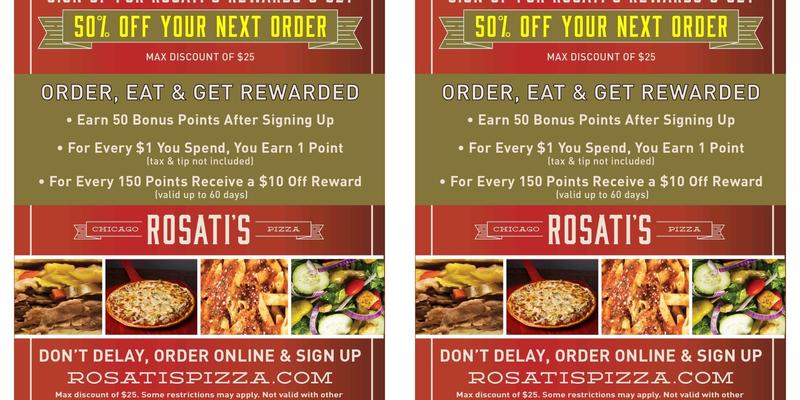 Rosati's Pizza Menu