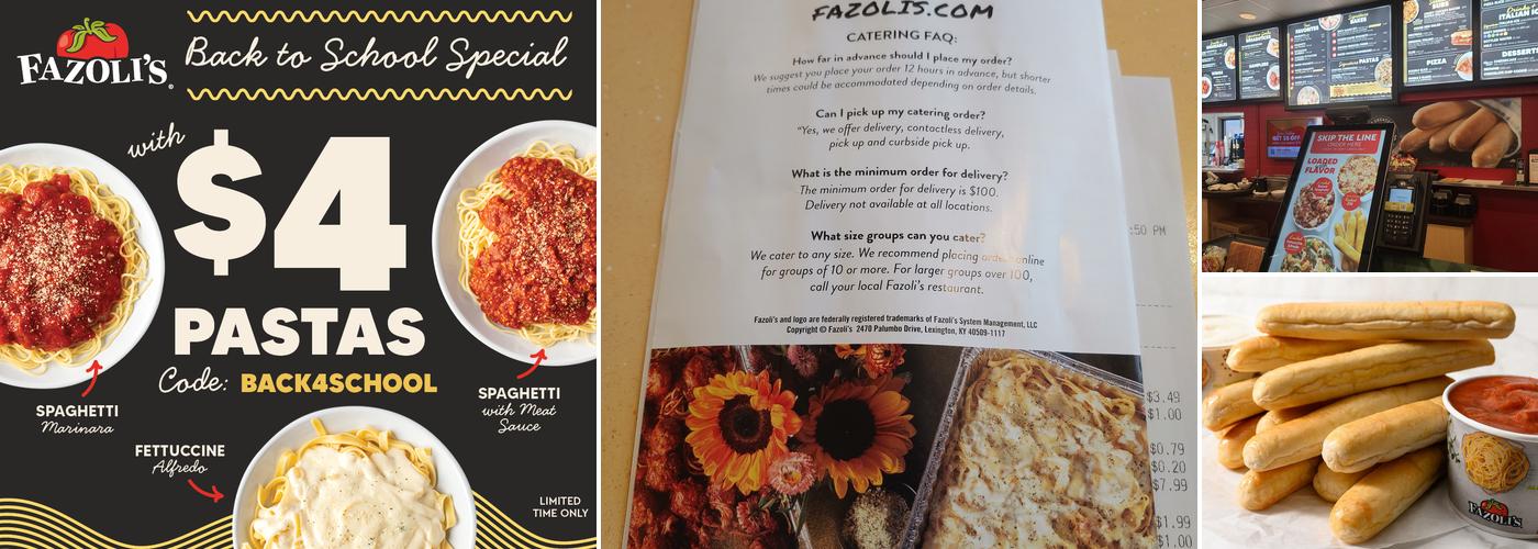 Fazoli's Menu