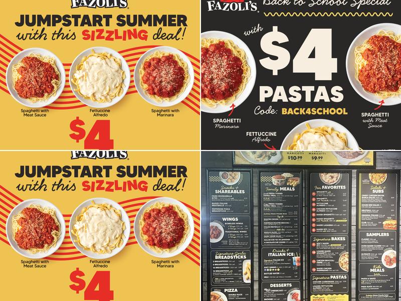 Fazoli's Menu