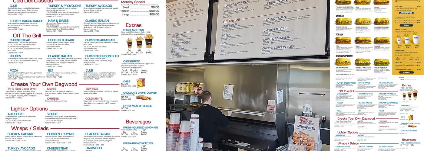 Penn Station East Coast Subs Menu