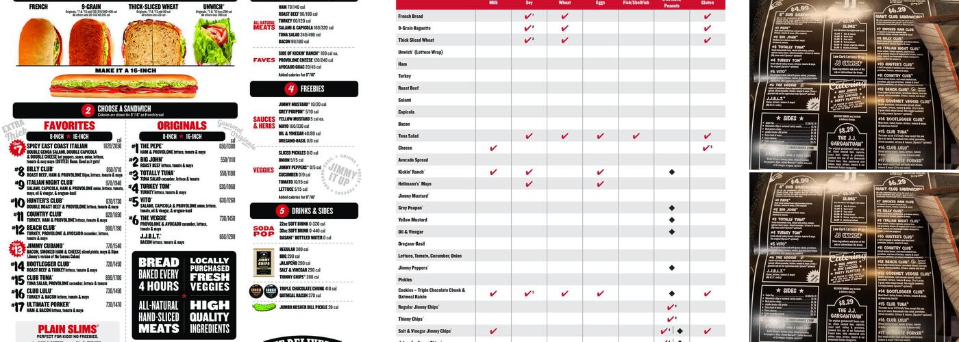 Jimmy John's Menu
