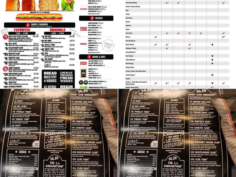 Jimmy John's Menu