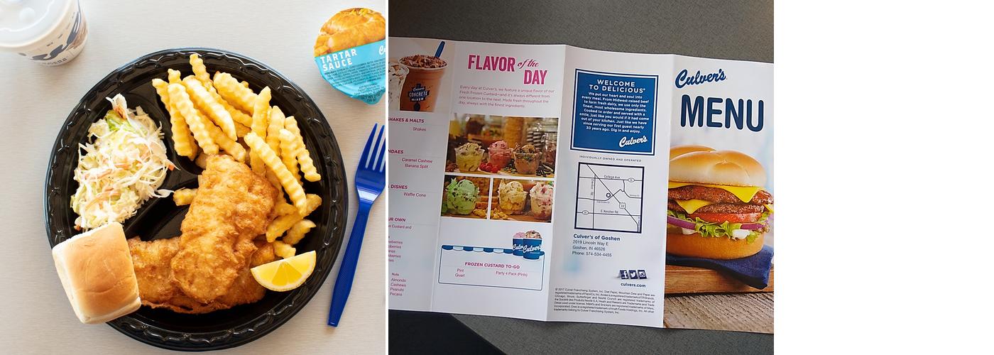 Culver’s Menu