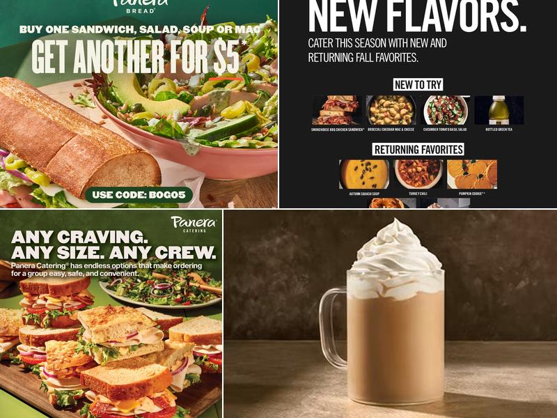 Panera Bread Menu