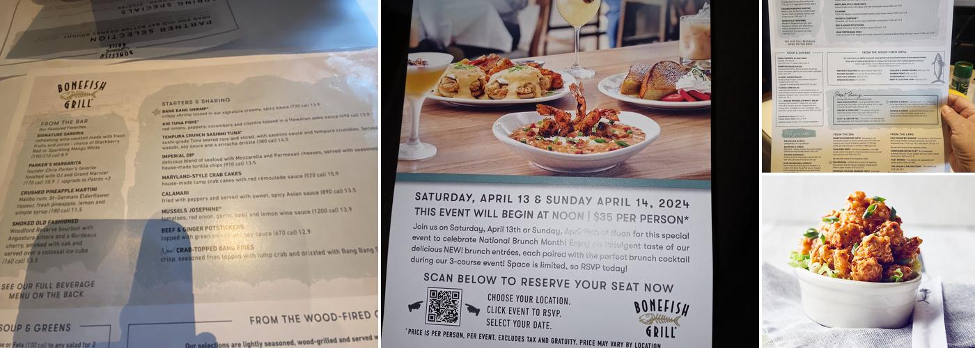 Bonefish Grill Menu