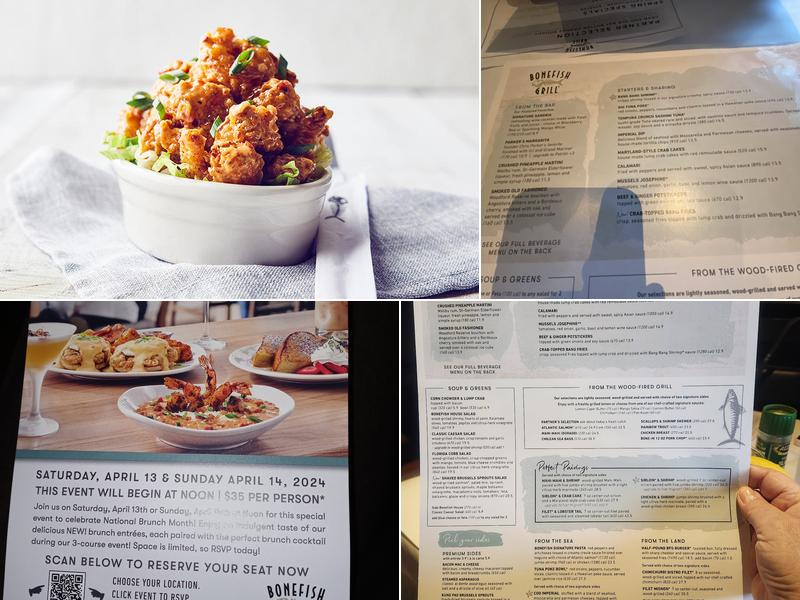 Bonefish Grill Menu