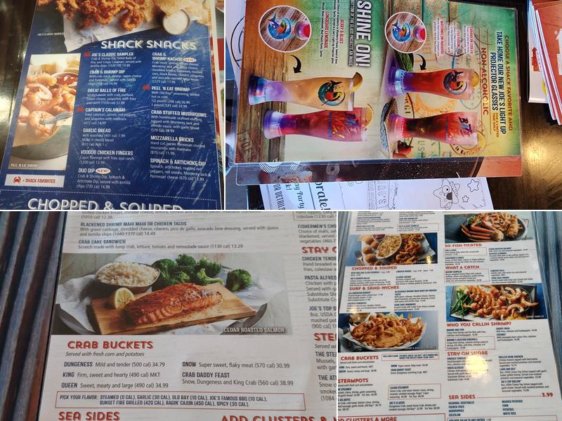 Joe's Crab Shack Menu