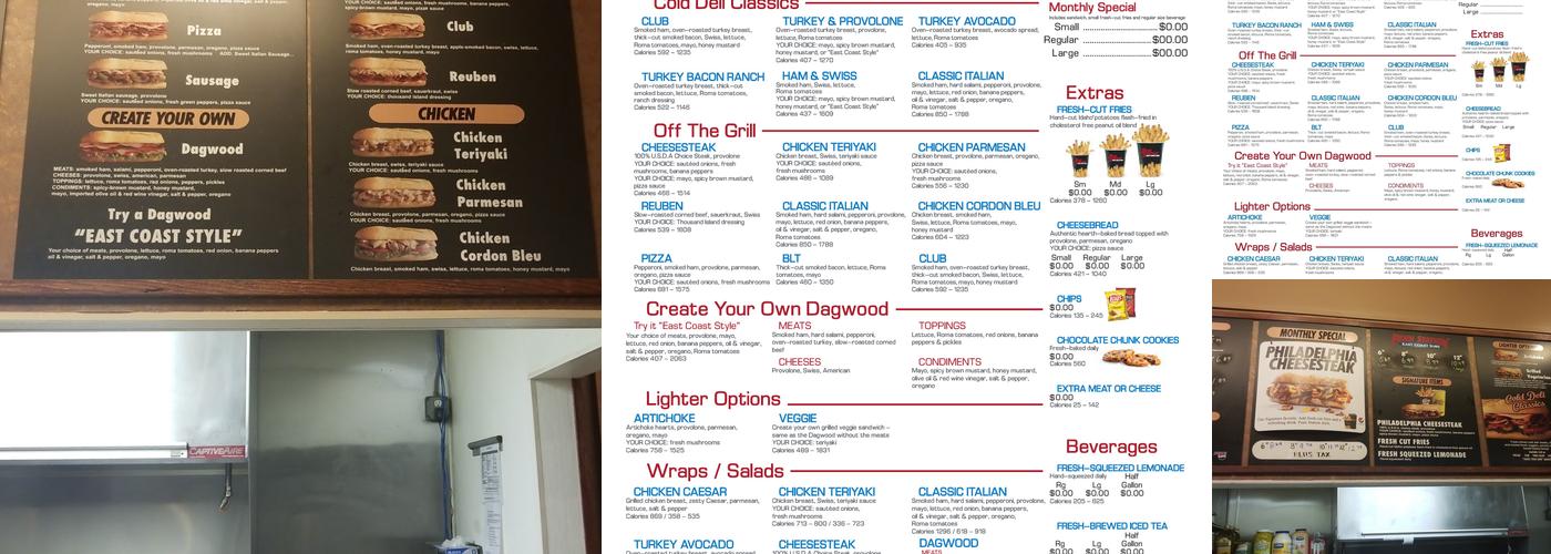 Penn Station East Coast Subs Menu