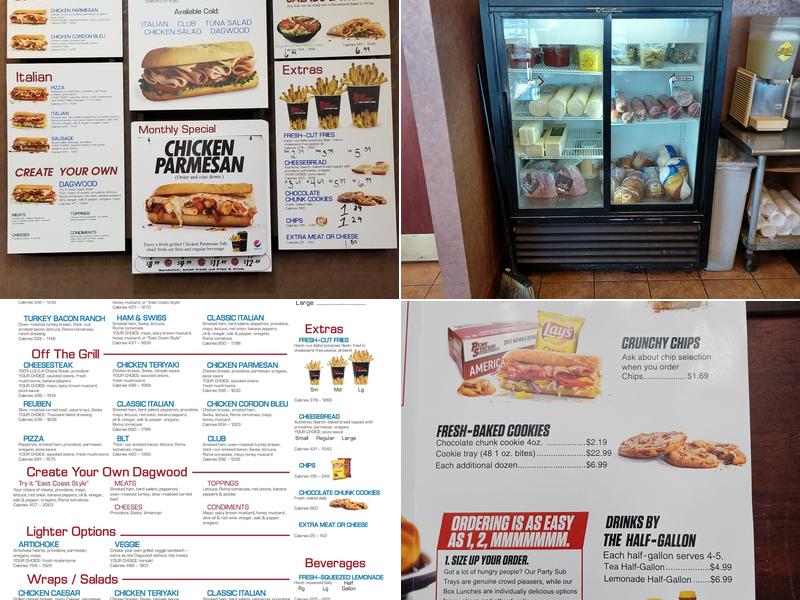 Penn Station East Coast Subs Menu