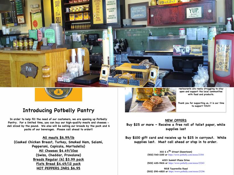 Potbelly Menu