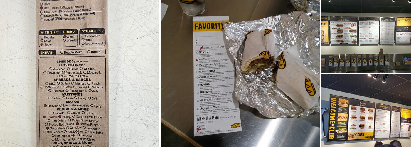 Which Wich Superior Sandwiches Menu