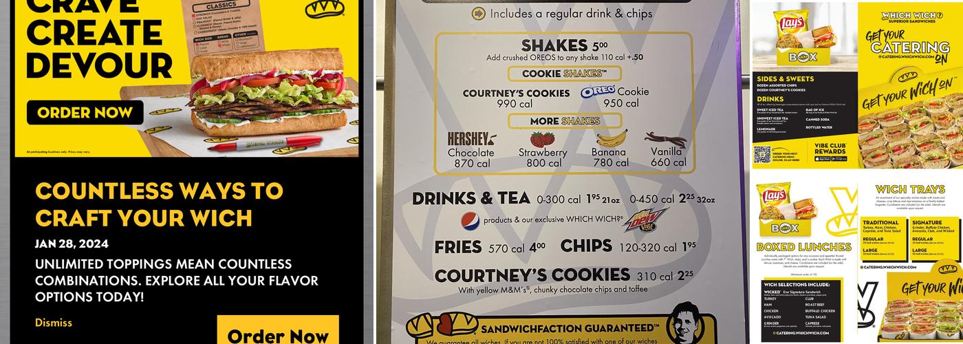 Which Wich Superior Sandwiches - Louisville Menu
