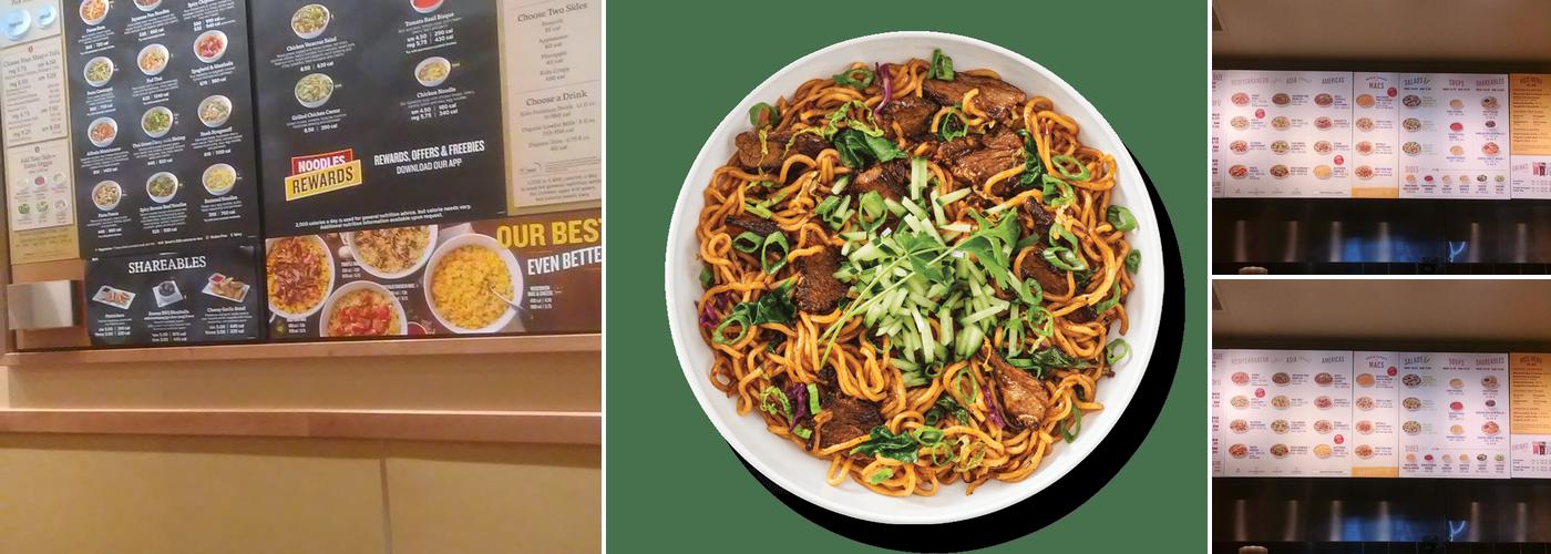 Noodles and Company Menu