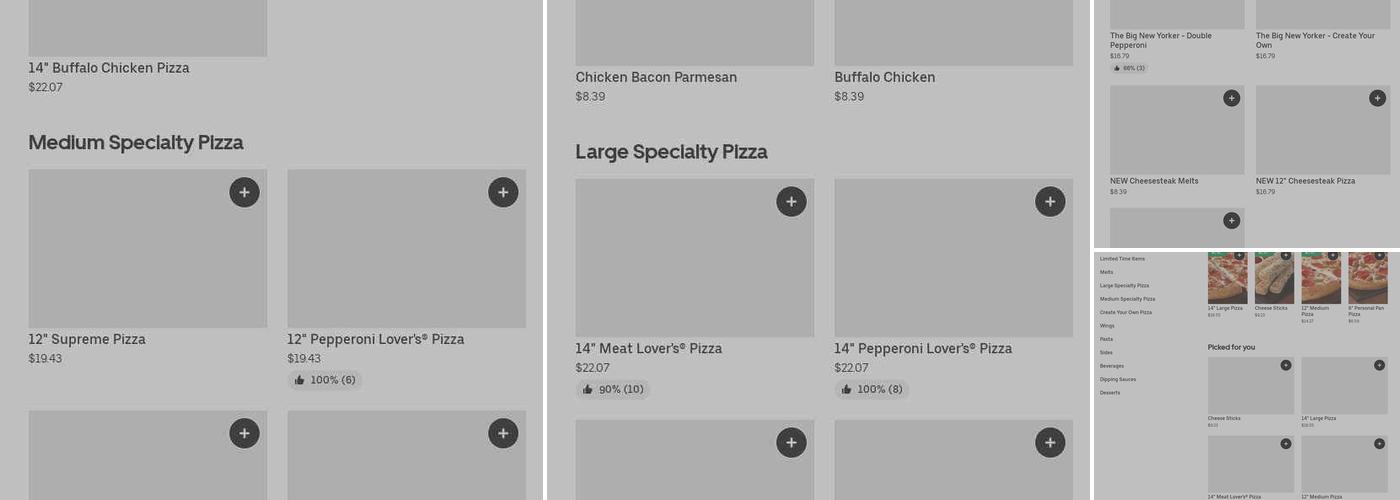 Pizza Hut Menu
