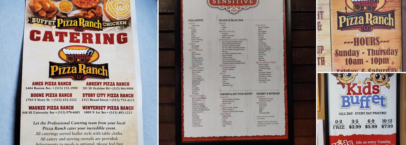 Pizza Ranch Menu